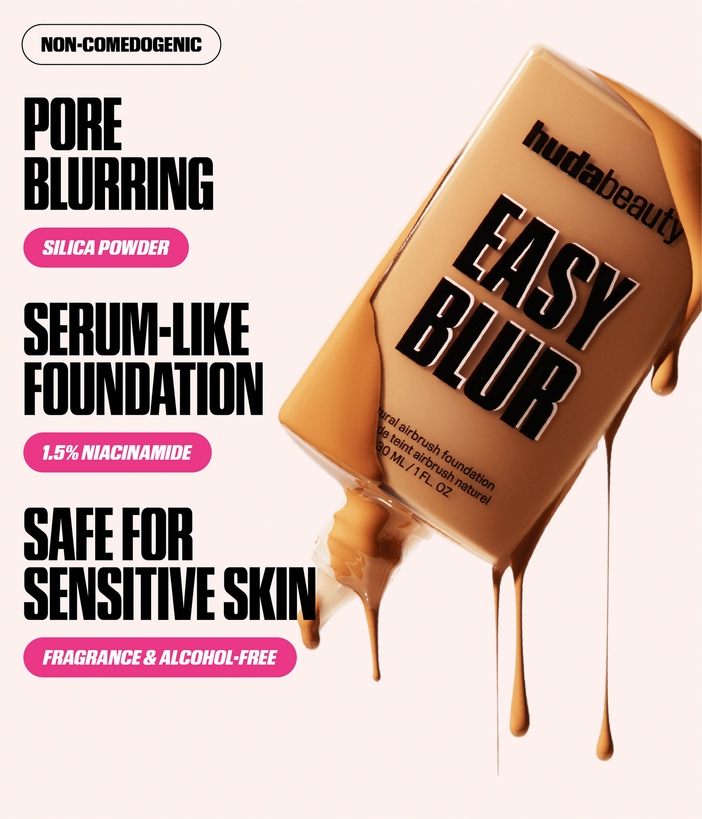 MINI EASY BLUR NATURAL AIRBRUSH FOUNDATION WITH NIACINAMIDE - US 1867